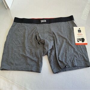 SAXX Vibe Xtra Soft Comfort Boxer Brief Gray Size L NWT